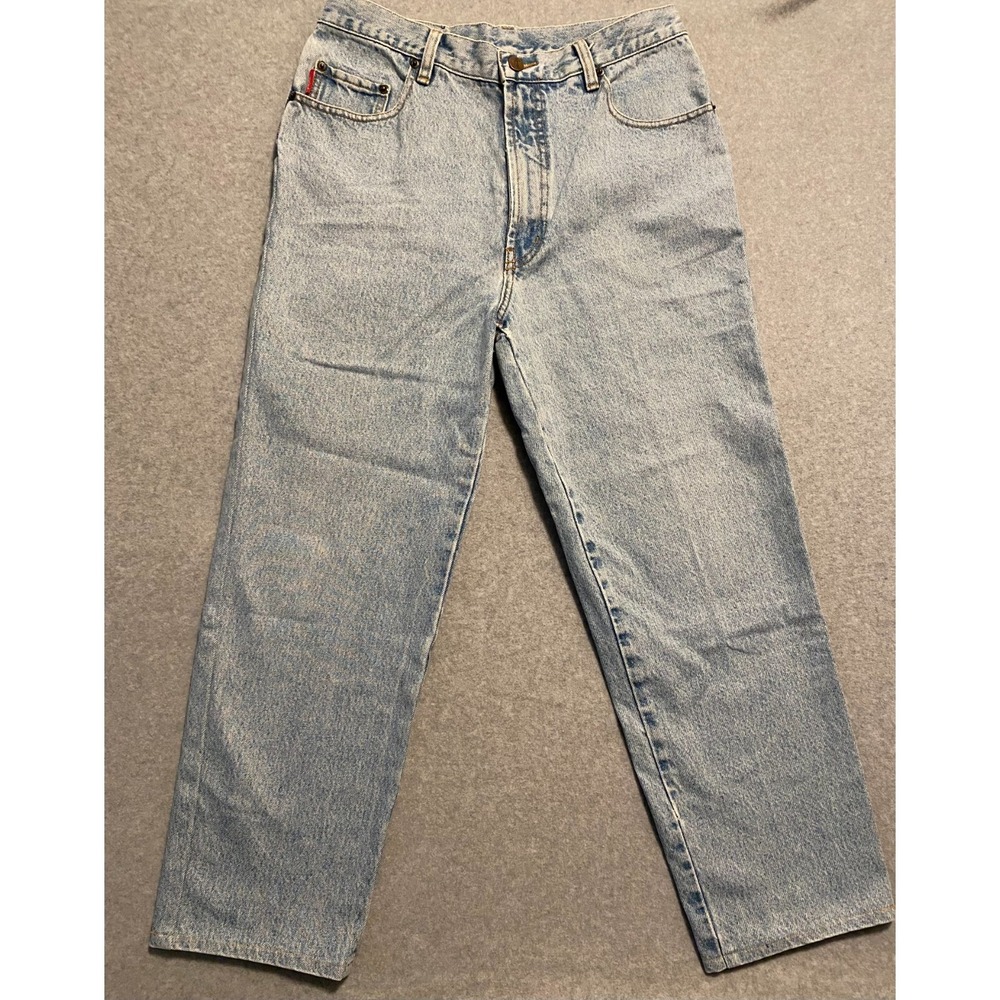 Vintage Fornari Jeans Womens 28 Blue Light Wash Denim 90s Italian Hi Rise Cotton